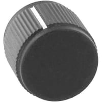 Kilo International Knob, 6-32, 0.750 in., 0.625 in., 0.125 in., Black Matte, DD Series