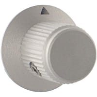 Kilo International Knob, 6-32, 0.750 in., 0.625 in., 0.250 in., Clear Matte, DDS Series