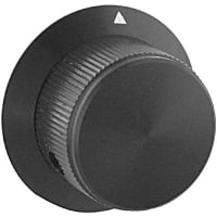 Kilo International Knob, 0.125 in., 1.250 in., 0.708, 0.625 in., Black Gloss