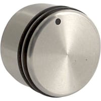 Kilo International Knob, 6-32, 0.750 in., 0.625 in., 0.250 in., Clear Gloss, ML Series