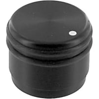 Kilo International Knob, 6-32, 0.750 in., 0.625 in., 0.125 in., Black Matte, ML Series