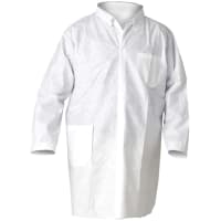 Kimberly-Clark Professional Lab Coats, Particle Protection, Snap Closure/Pockets, 2X-Large, White, 25 per B