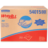 Kimberly-Clark Professional WypAll X60 Reusable Cloths (54015) in Brag Box, White, 252 Sheets Box, 1 Box