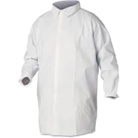 Kimberly-Clark Professional A40 Liquid and Particle ProteCartonion Lab Coats, White, Large, 30 Coats