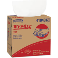 Kimberly-Clark Professional WypAll X80 Reusable Wipes, Extended Use Cloths, White, 80 Sheets Pack 5 Packs