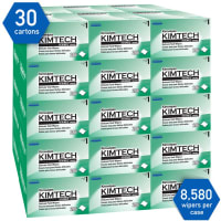 Kimberly-Clark Professional Kimwipes Delicate Task Wipers, 1-Ply, 4.4 x 8.4, 280 Wipes/PK, 30PKs/BX