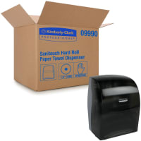 Kimberly-Clark Professional Kimberly-Clark Professional, Sanitouch Manual Hard Roll Towel Dispenser, Black