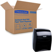 Kimberly-Clark Professional Kimberly-Clark Professional, Sanitouch Manual Hard Roll Towel Dispenser, Black