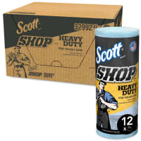 Kimberly-Clark Professional Scott Shop Towel, Heavy Duty, Blue, 60 per Roll, 12/CT