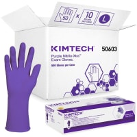 Kimberly-Clark Professional Kimtech, Purple Nitrile Exam Gloves, 310mm, Large, 500 CT