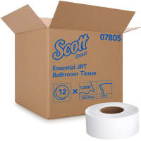 Kimberly-Clark Professional Scott Essential, Tissue 2-Ply, Jumbo Core, 2 Ply, 3 1/4" Core Dia, 12/CT