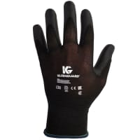 Kimberly-Clark Professional KleenGuard G40 Multi-Purpose Gloves, Polyurethane, Small, Black, 12 per PK, 5/C