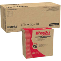 Kimberly-Clark Professional WypAll Oil, Grease & Ink Cloths, Blue, Pop Up Box, 100 per PK, 5/CT