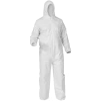 Kimberly-Clark Professional KleenGuard A35 Disposable Coveralls, Liquid Particle Protection, WT, XL, 25