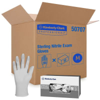 Kimberly-Clark Professional Nitrile Gloves, Textured Fingertips, Kimberly-Clark, Gray, Medium, 200/PK, 10/C