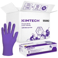 Kimberly-Clark Professional Nitrile Exam Gloves, Purple, Kimberly-Clark, Medium, 100 per PK