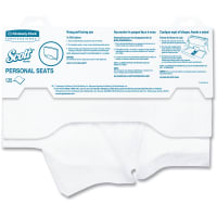 Kimberly-Clark Professional Scott Personal Seats Toilet Seat Covers, 125 Covers per Pack