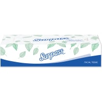 Kimberly-Clark Professional Surpass Facial Tissue, 2-Ply, Flat Box, 100/Box, 30 Boxes/Carton