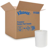 Kimberly-Clark Professional Kleenex Premiere Center-Pull Towels, Perforated, White, 8.0" x 15.0", 4/CT