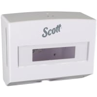 Kimberly-Clark Professional Scott, Scottfold, Folded Towel Dispenser, White, Compact, 10.75 x 9.0 x 4.75