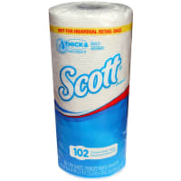 Kimberly-Clark Professional Paper Towel Roll, Scott Essential, Perforated Roll, White, 51ft per Roll, 24 rol