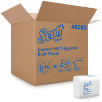 Kimberly-Clark Professional Hygienic High-Capacity Tissue, Scott Control, White, 250 per PK, 36/CT