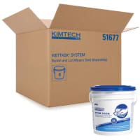 Kimberly-Clark Professional Wiping System Bucket, Kimtech, WetTask, 275 Wipes, 4/CT