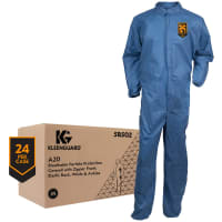 Kimberly-Clark Professional KleenGuard A20 Coveralls, Blue Denim, Med, 24 per Box