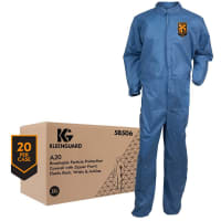 Kimberly-Clark Professional KleenGuard A20 Coveralls, Blue Denim, 3XL, 20 per Box