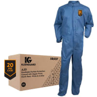 Kimberly-Clark Professional KleenGuard A20 Coveralls, Blue Denim, 4XL, 20 per Box