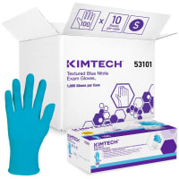 Kimberly-Clark Professional Textured Blue Nitrile Exam Gloves, Kimberly-Clark, Small, 100 per BX, 10/CT