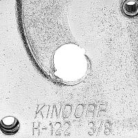 Kindorf by ABB Strut Fastener, Size 3/8 Inch, Electro-Galvanized Steel