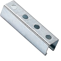 Kindorf by ABB Channel Hoiner for 1.5" x 1.5", 6"L, Steel w/ 9/16" on 1.5" Centers