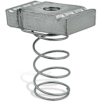 Kindorf by ABB Channel Spring Nut, 1/4 -20", 3/16"Thick, Steel for use w/1.5" Deep Channels