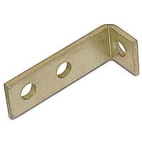 Kindorf by ABB Connector 3Hole Angle, 4.5"L, Length From Beam 1.5" x 1.5"W, 9/16"Hole, Ste