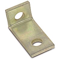 Kindorf by ABB Connector Two-Hole Angle, 3"L, Length From Beam 1.5" x 1.5"W, 9/16"Hole, St