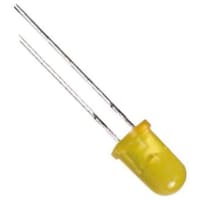 Kingbright Yellow diffused LED w/resistor, L53YD-12V