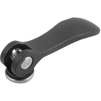 KIPP CAM LEVER SIZE:2 3/8-16X50, A=96, B=33, 3, ALUMINUM BLK POWDER-COATED, COMP:STEE