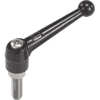 KIPP Adjustable Ratchet Handle, Base Diam 13 mm, Handle Lng 46 mm, K0116 Series