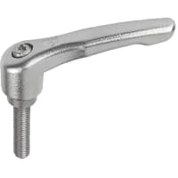 KIPP Adjustable Ratchet Handle, Base Diam 18.5 mm, Handle Lng 74.5 mm, K0124 Series