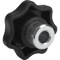 KIPP STAR GRIP WITH PROTRUDING BUSHING, D=10, D1=50, H=32, FORM:H WITH BLIND HOLE