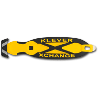 Klever Innovations Klever Xchange Yellow, Narrow (20) head, Recessed Blade box cutter