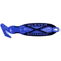 Klever Innovations Klever Xchange Blue, Wide (35) head, Recessed Blade, Box Cutter