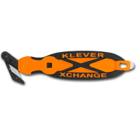 Klever Innovations Klever Xchange Orange, Wide (30) head, Recessed Blade, Box Cutter