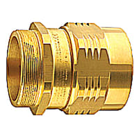 Kopex by ABB Liquid Tight Fitting, Male, 1/4" NPT Thread, CSA, Nickel Plated Brass