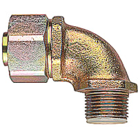 Kopex by ABB Liquid Tight Fitting, 90Deg Male, 16mm, M20, IP66, IP67, Nickel Plated Brass