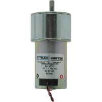 AMETEK Pittman Gearmotor, 24VDC, 36rpm no load, 6.5oz/in tor const, .13/5.19A, 127.8 ratio