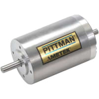 AMETEK Pittman BrushlessDC Servo Motor, 1.71" diameter, 24V, 11ozin @ 4110 RPM, 1000CPR encoder