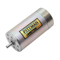 AMETEK Pittman Motor, Brush, 12VDC, With 500 CPR Encoder, Series 8000, Commutated, 2.6 oz-in