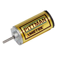 AMETEK Pittman Motor, Brush, 6000, 22mm, 24VDC, Ball Bearing, Balanced, Leads, 11.7mm Ext.